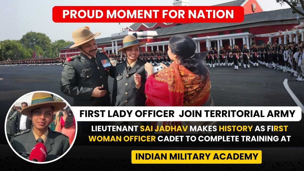 LIEUTENANT SAI JADHAV MAKES HISTORY