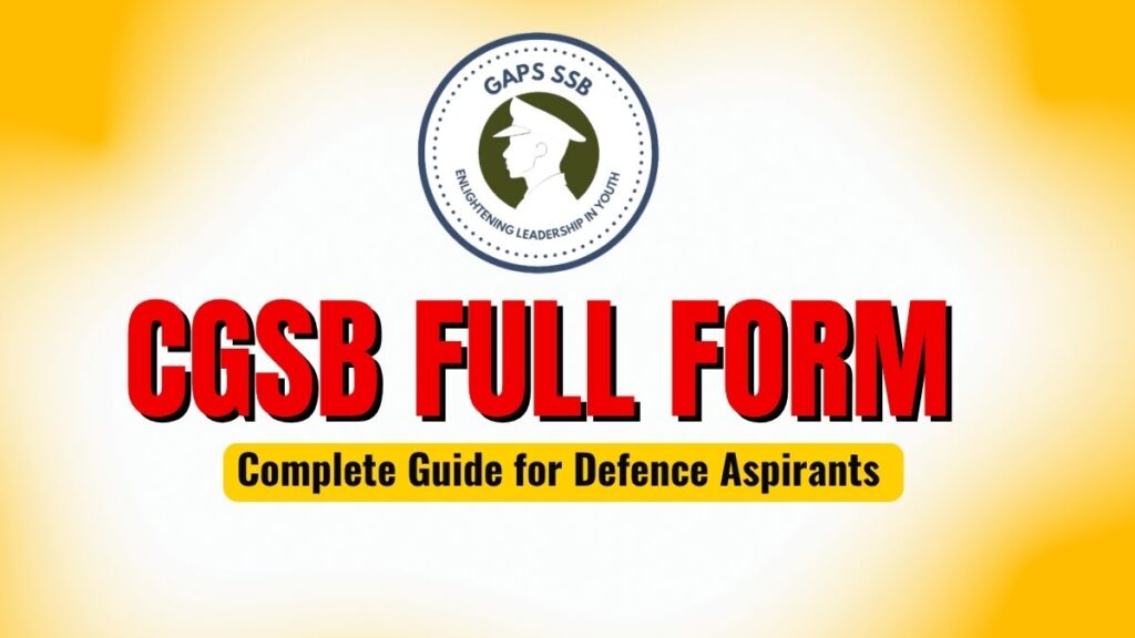 CGSB Full Form