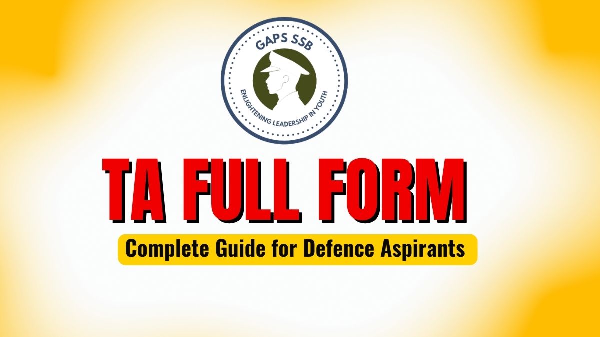 TA Full Form – Territorial Army