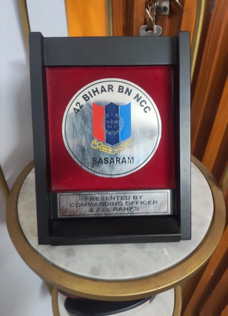 Presented by 42 Bihar NCC Commanding officer to Deepak sir for SSB Workshkop