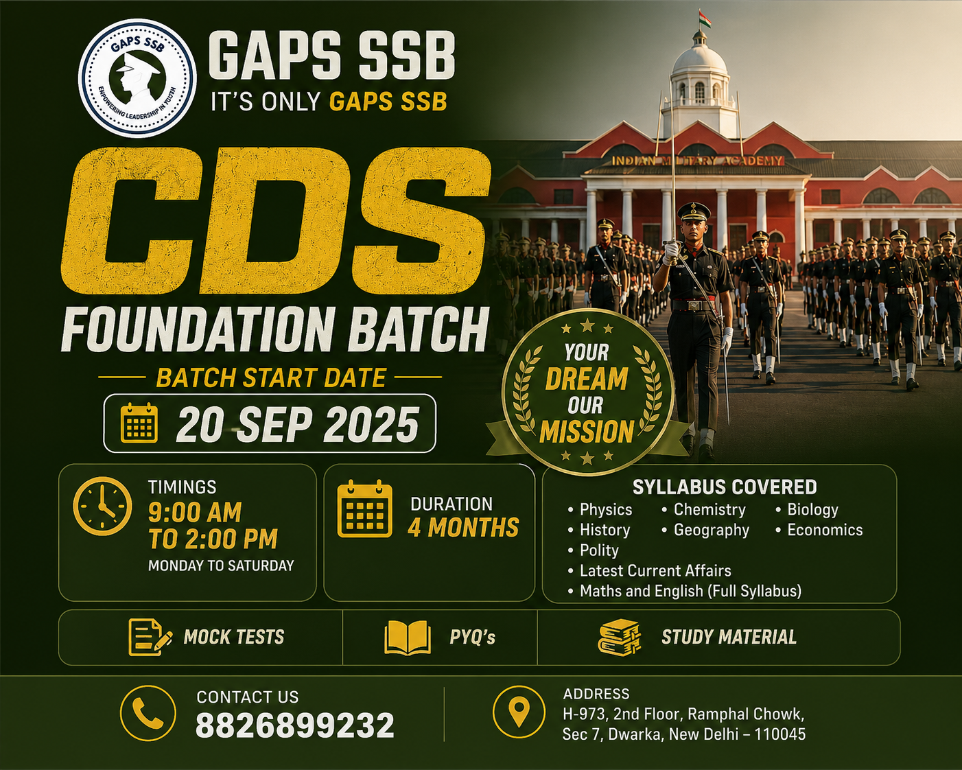 Best CDS Coaching in Delhi.